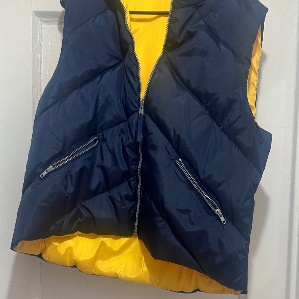 St. John's Bay Navy and Yellow Vest
